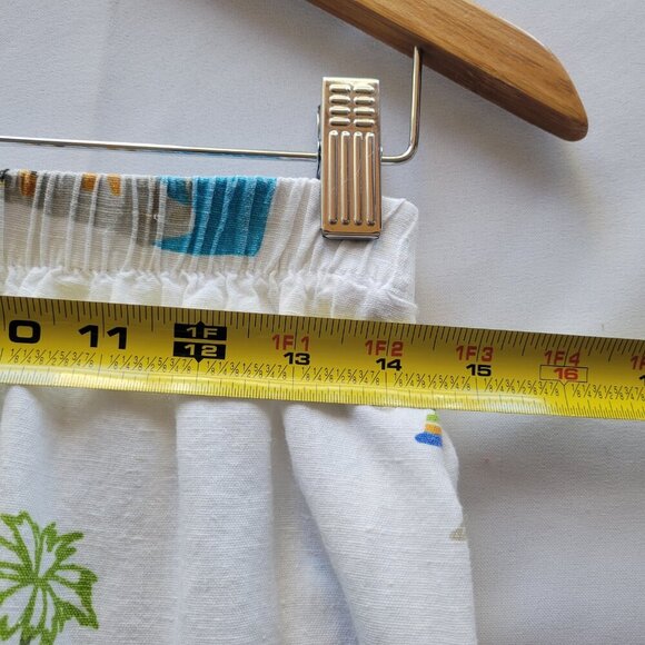 Marc Ware Hot Cotton Vintage Beach Graphic Print Linen Capri Pant (Size: 1X) - Picture 14 of 15